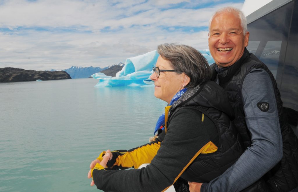 Ursula Bürgi und Ueli Friedländer auf ihrer Reise durch Patagonien und in die Antarktis.