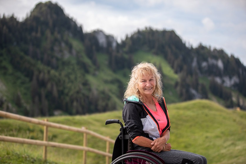 Portrait von Nicole Niquille, erste diplomierte Schweizer Bergführerin.