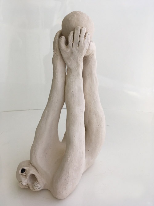 Skulptur aus Ton von Linda Naeff, Ohne Titel, 2001,