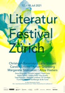 Plakat zum Literaturfestival Zürich