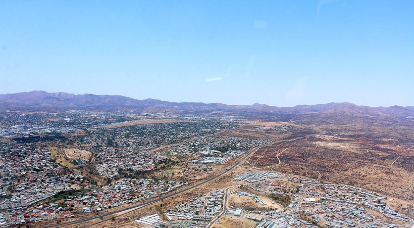 Luftaufnahme von Windhoek