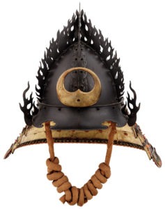 Samurai-Ausstellung: alter Helm