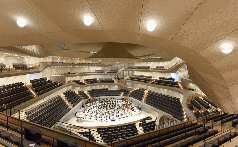 Grosser Saal in der Elbphilharmonie in Hamburg