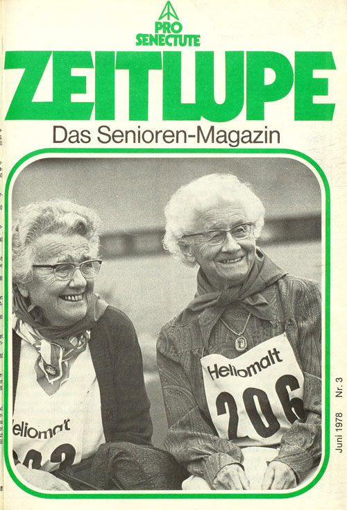 1978: Zwei Sportlerinnen der «Turntage 77», organisiert von Pro Senectute Zürich