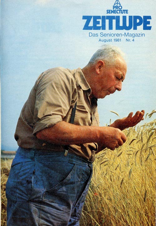 1981: Titelseite zum Artikel «Unsere Bauern im AHV-Alter»