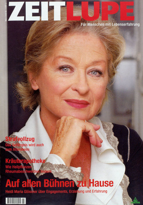 2009: Schauspielerin Heidi Maria Glössner