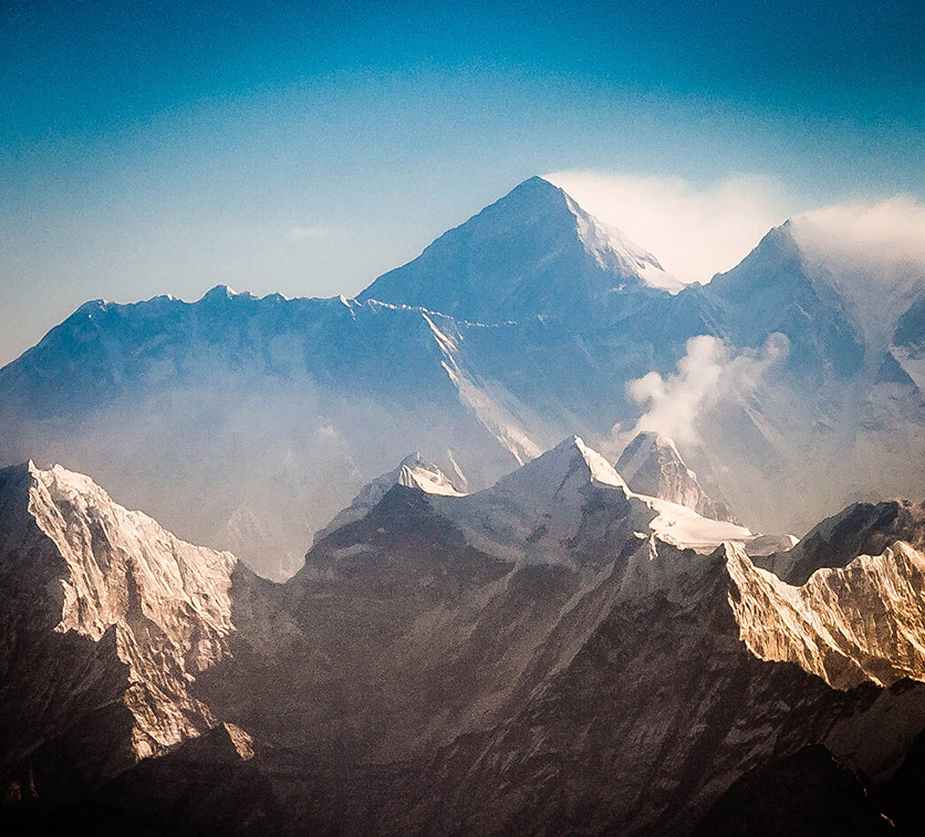 Bergpanorama mit Mount Everest
