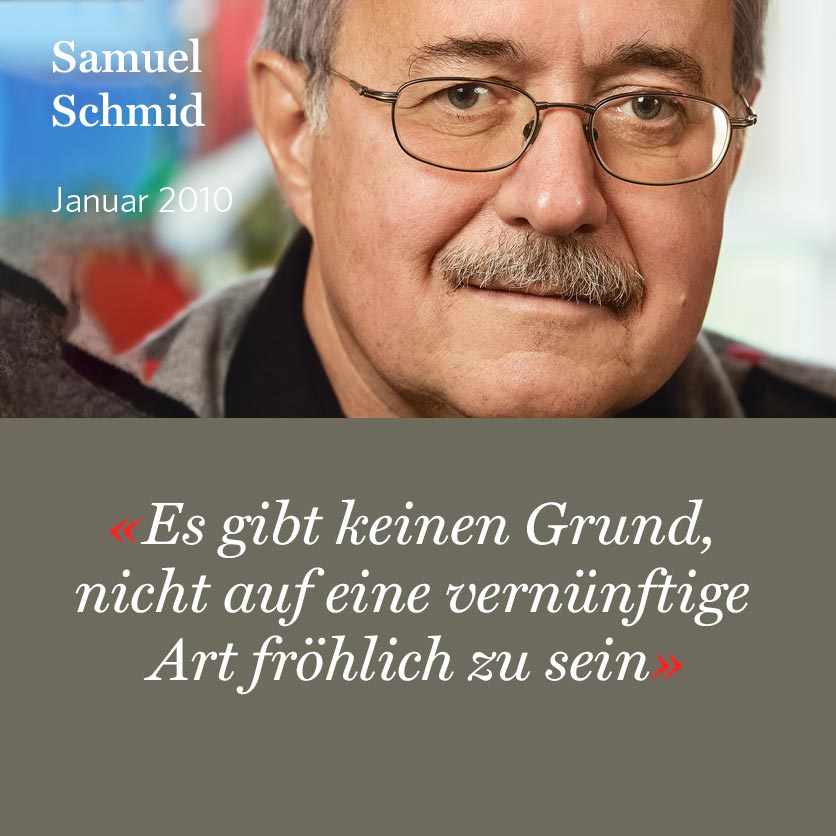 Alt-Bundesrat Samuel Schmid