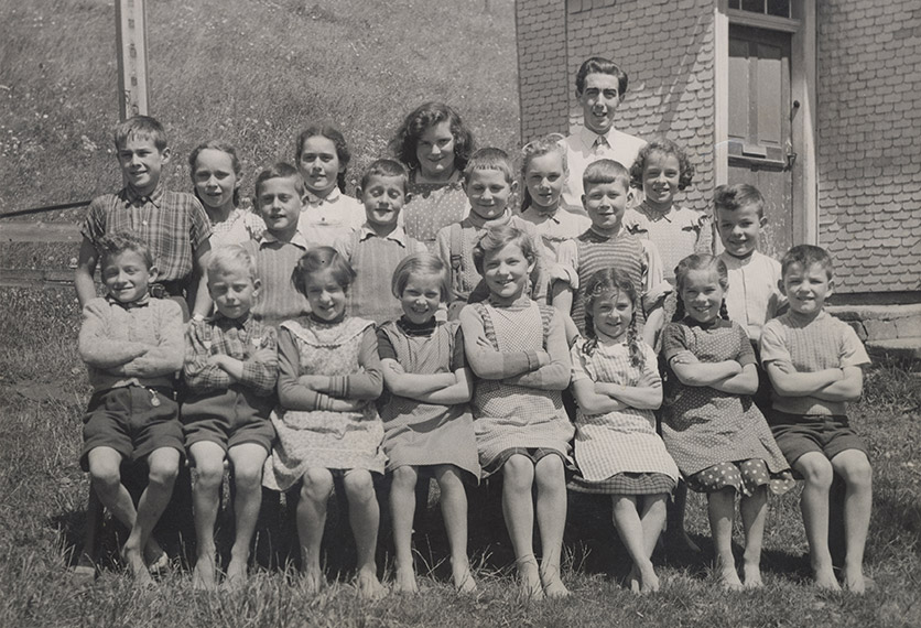 Klassenfoto einer dritten Klasse von 1957