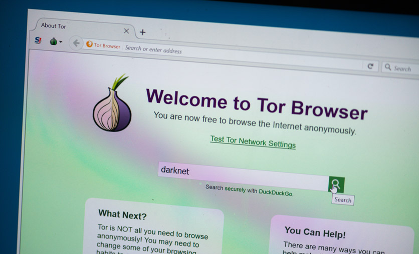 Screenshot "Welcome to Tor Browser"