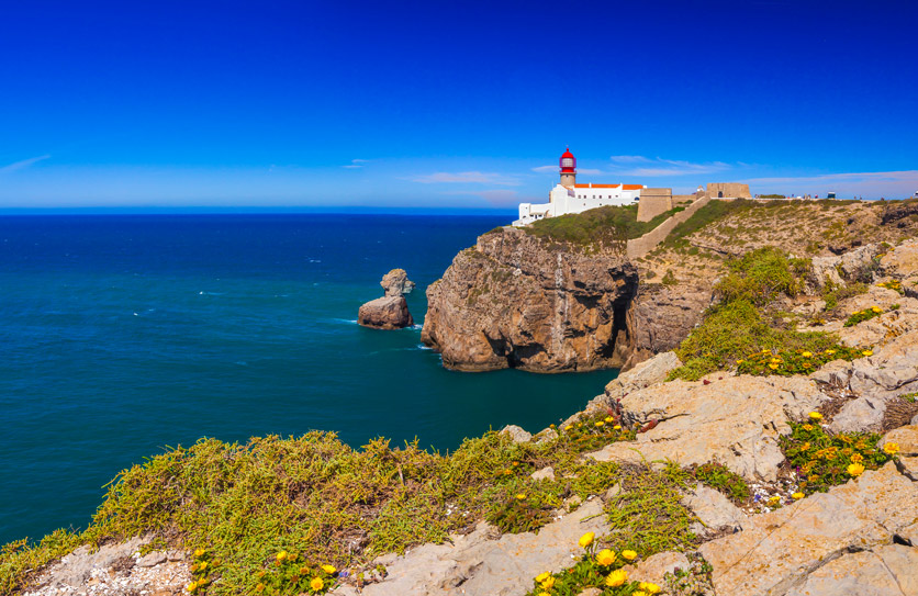 Algarve: Der Leuchtturm von Cabo de São Vicente.
