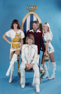 Gruppenfoto der Musikband Abba um 1977