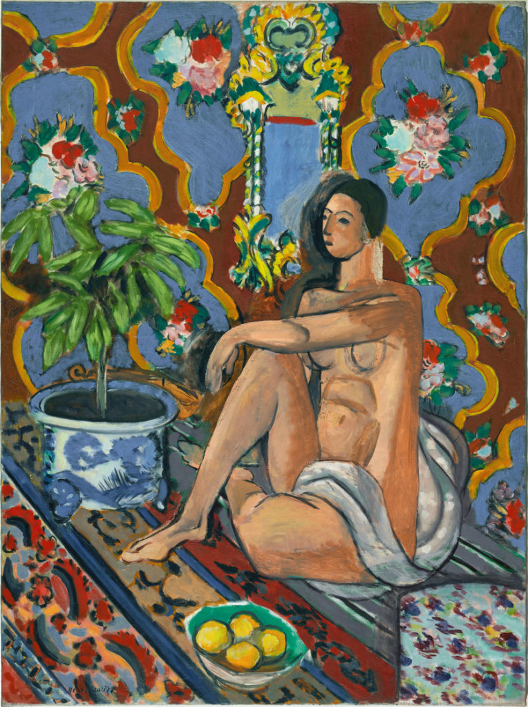 Henri Matisse, Figure décorative sur fond ornemental (Dekorative Figur vor ornamentalem Grund), 1925/26