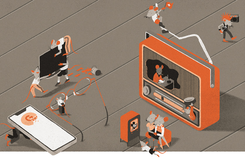 Illustration zu elektronischen Medien