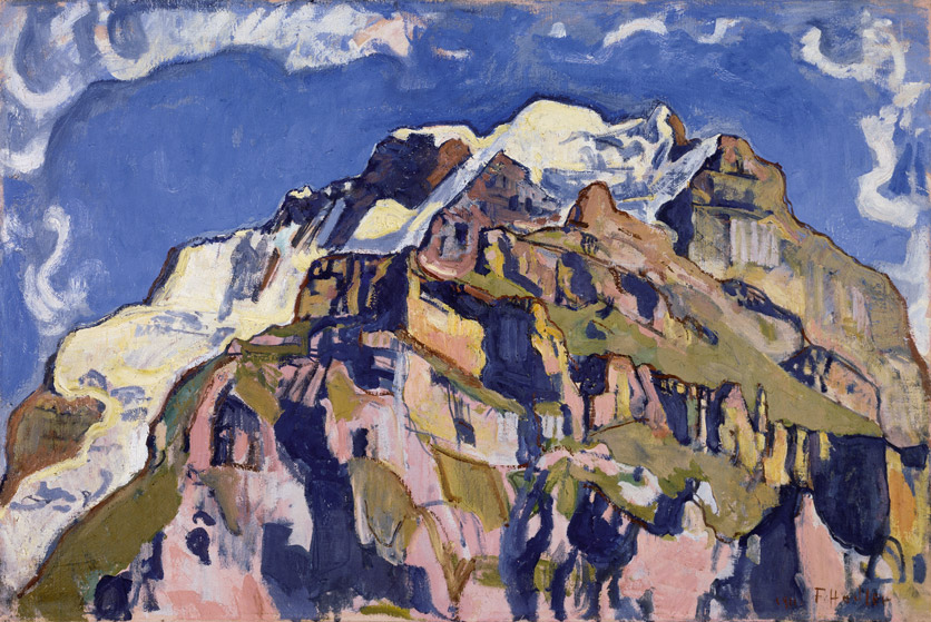Ferdinand Hodler, Das Jungfraumassiv von Mürren aus, 1911., Öl auf Leinwand, 60 × 90 cm, Depositum der Schweizerischen Eidgenossenschaft, Bundesamt für Kultur, Gottfried Keller-Stiftung, Bern