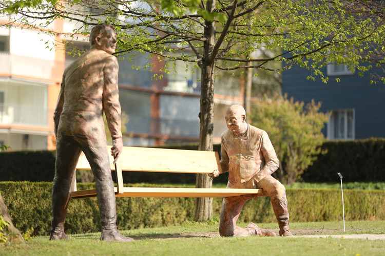 Skultpur von Robert Indermaur im Skulpturenpark Chur