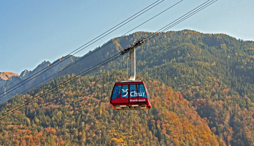 Gratis durch Chur: Seilbahn auf den Brämbuesch