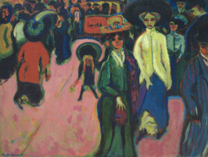 Ernst Ludwig Kirchner Strasse, Dresden, 1908/19 Öl auf Leinwand 150,5 x 200,4 cm The Museum of Modern Art, New York, purchase, Acc. No. 12.1951