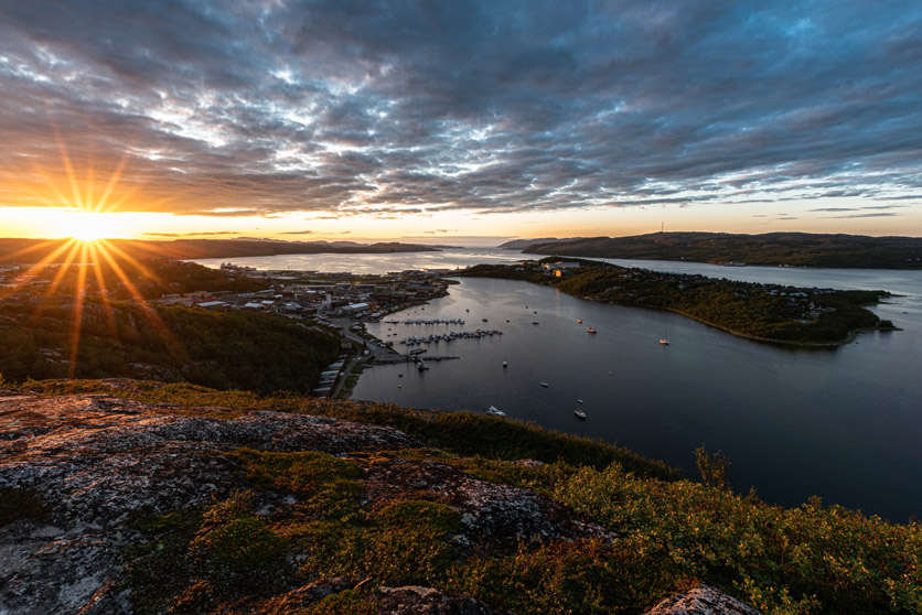 Kirkenes bei Sonnenuntergang