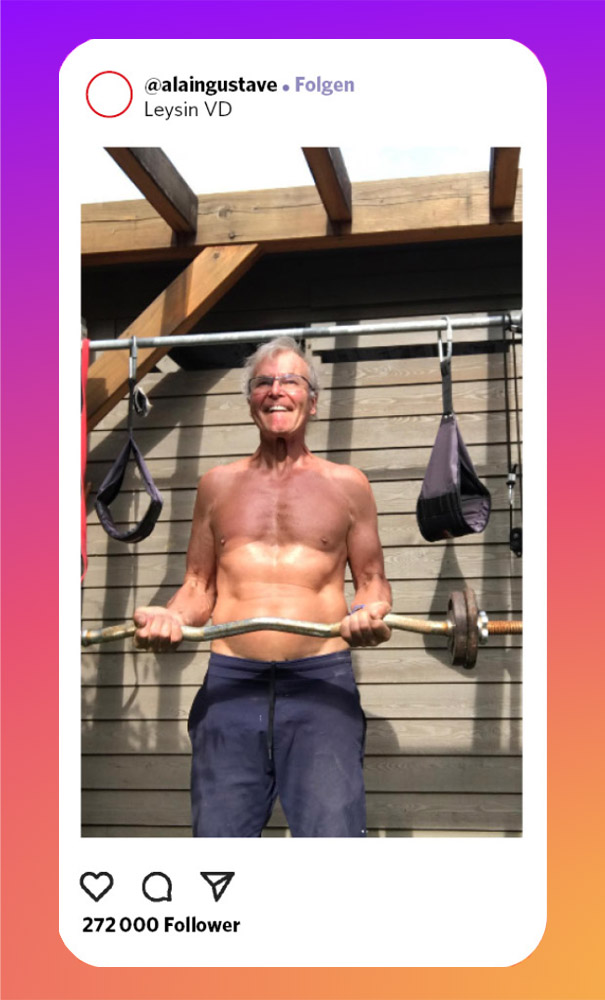 Instagram Screen von Alain Peyrot