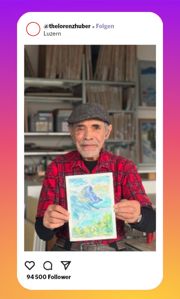 Instagram Screen von Lorenz Huber