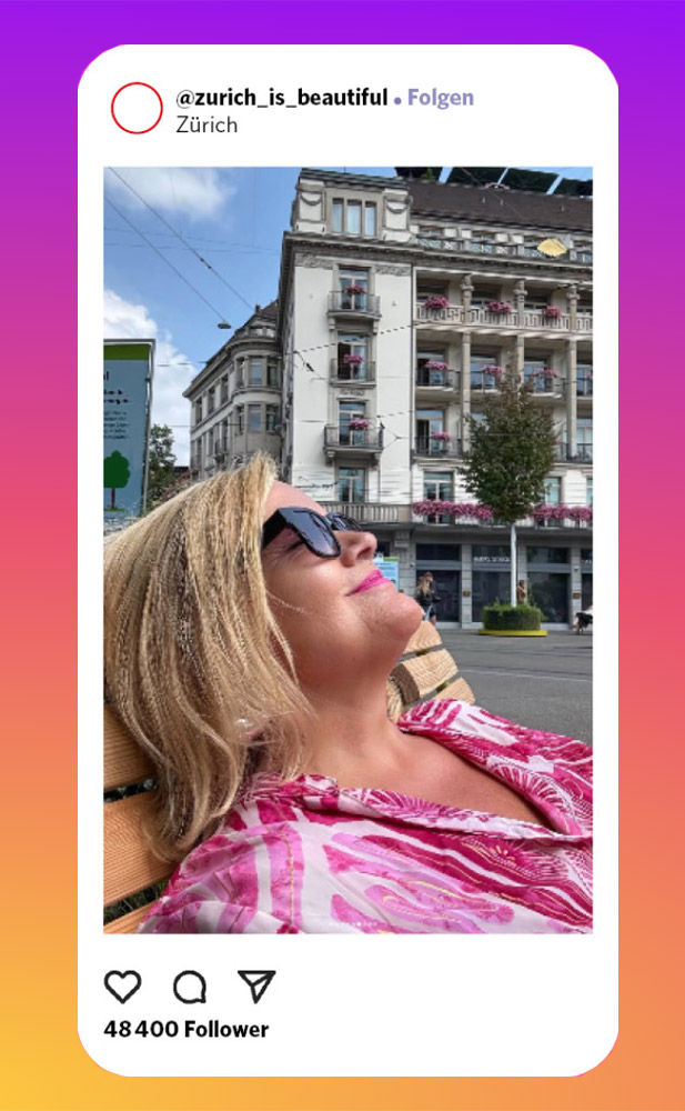 Instagram Screen von Manuela Leonhard