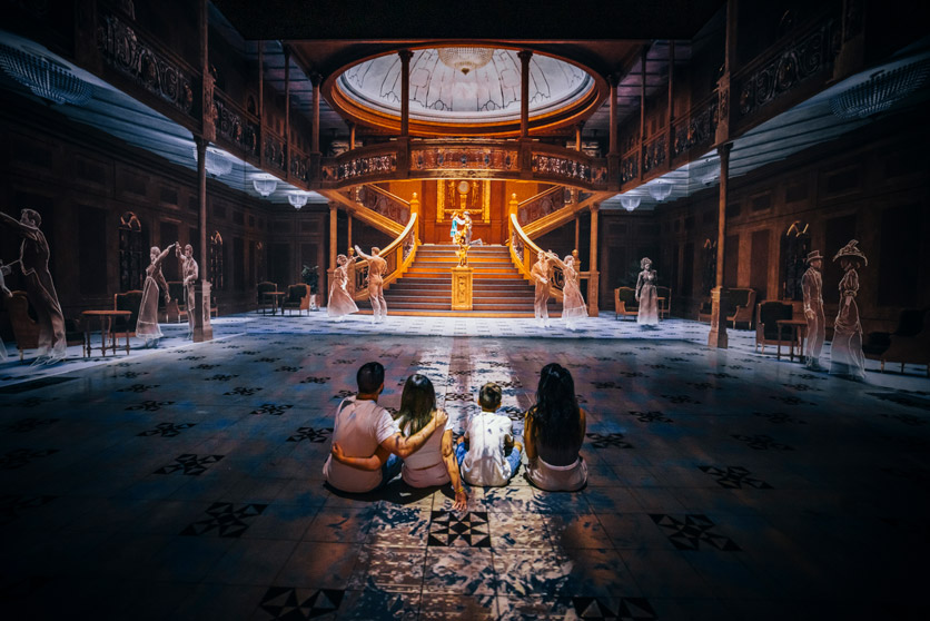 Immersive Titanic Ausstellung: Treppe unter Deck