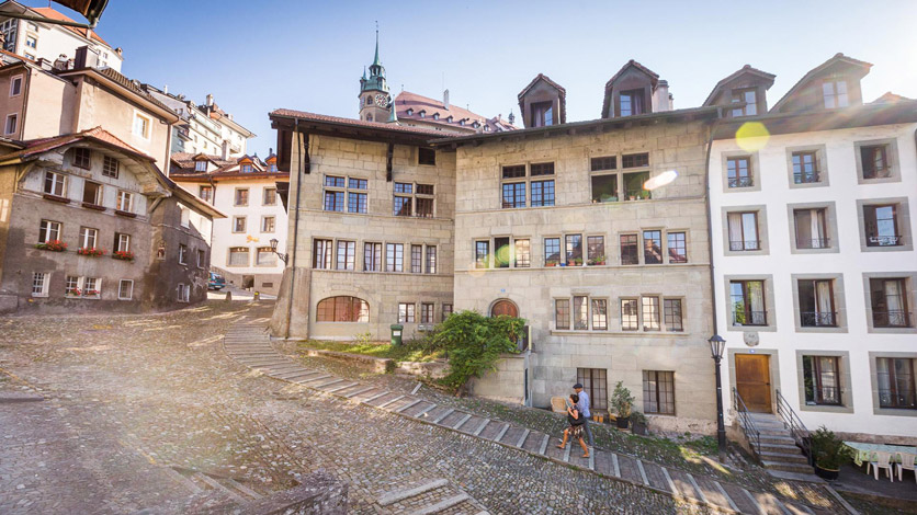 Neustadtquartier in der Fribourger Altstadt
