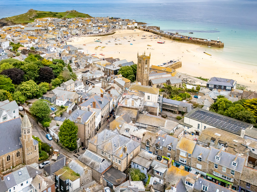St. Ives in Cornwall:
altes Fischerstädtchen
und heute
einer der
beliebtesten
Küstenorte
in ganz England