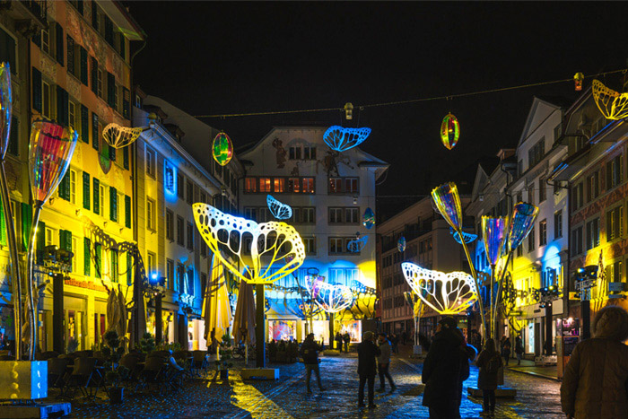 Lichtfestival Luzern: Schmetterlinge
