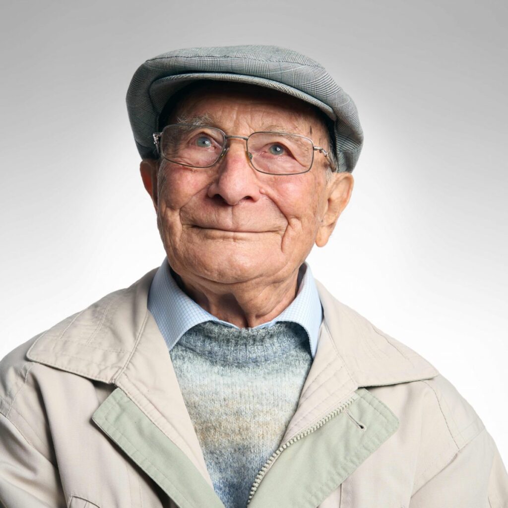 Swiss100 Ausstellung: Portrait eines über 100-Jährigen