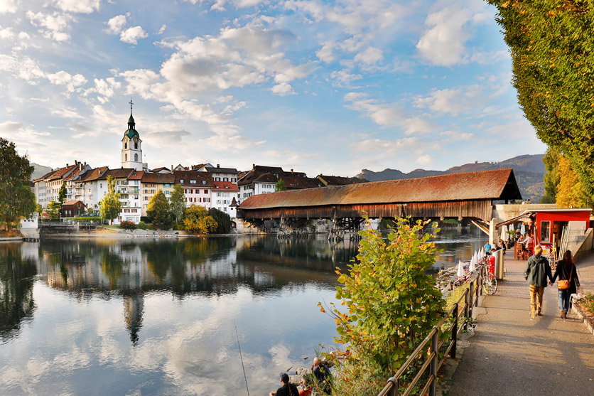 Spaziergang an der Aare in Olten