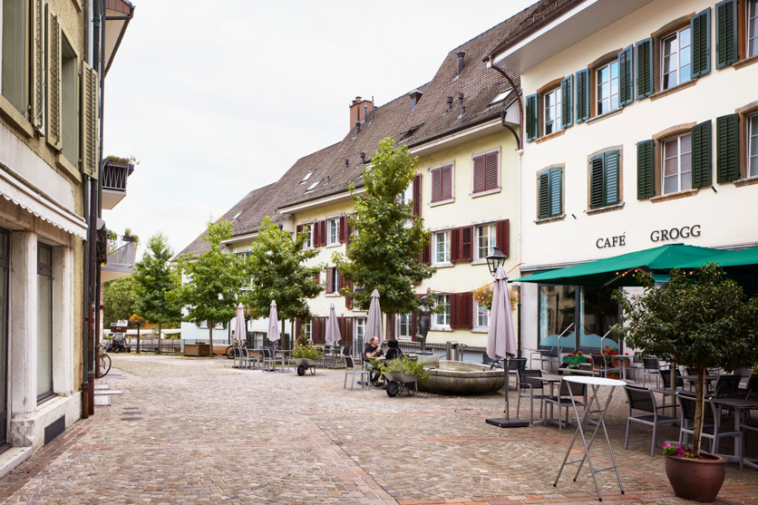 Oberer Graben in der Altstadt von Olten