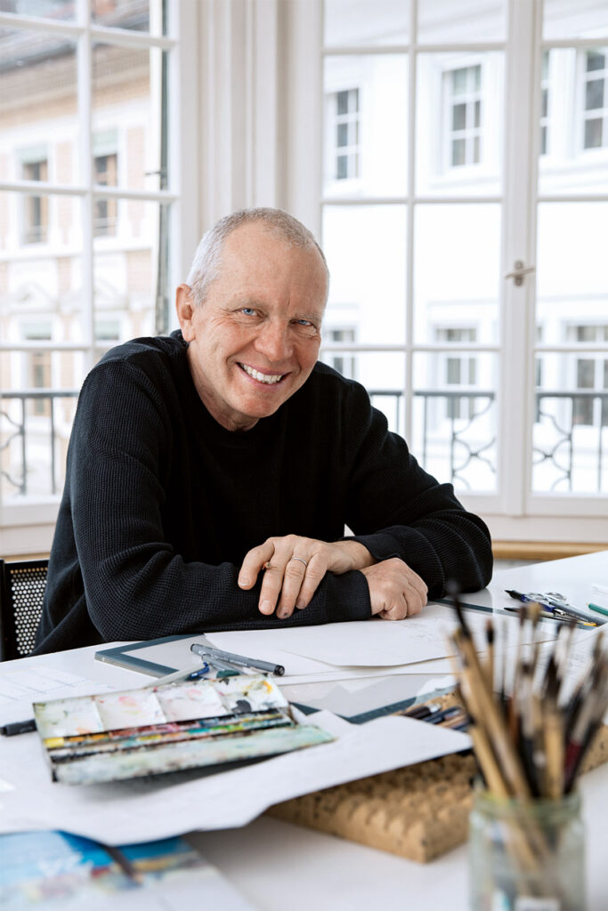 Karikaturist Felix Schaad