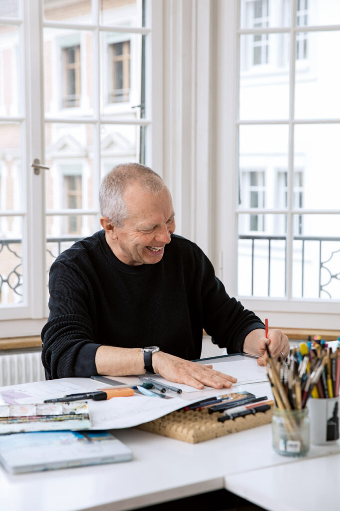 Karikaturist Felix Schaad