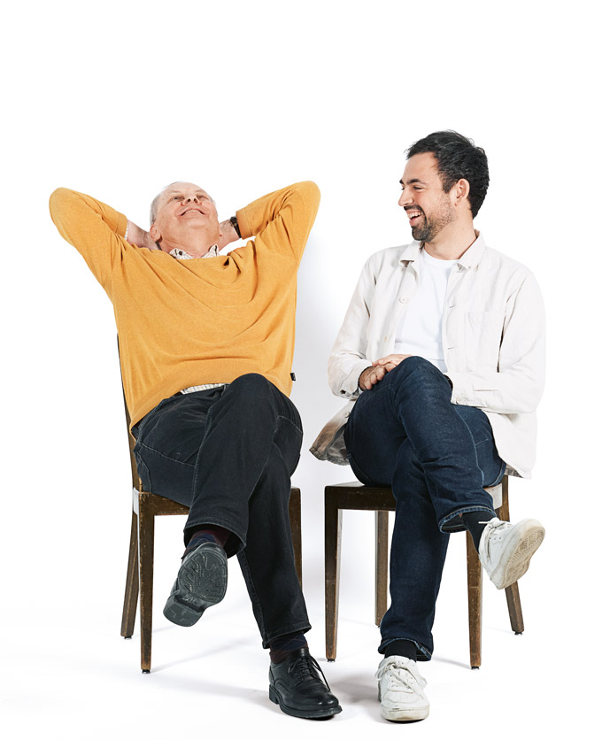 Generationenfreundschaft: Adil und Peter