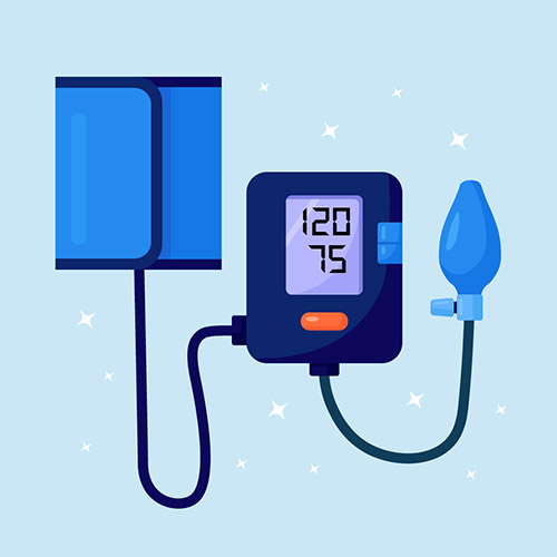 Illustration: Blutdruck messen