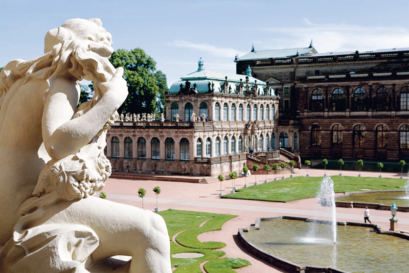 Innenhof des Zwingers in Dresden