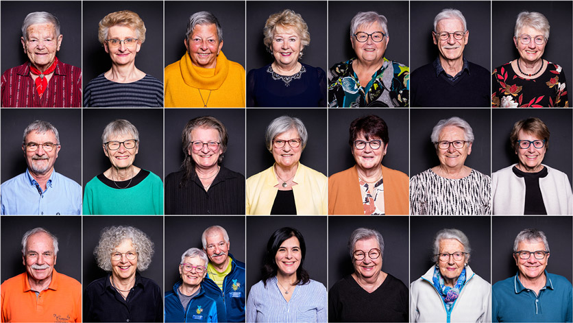 Prix Merci als Dank für Freiwillige: Collage aller nominierten Personen